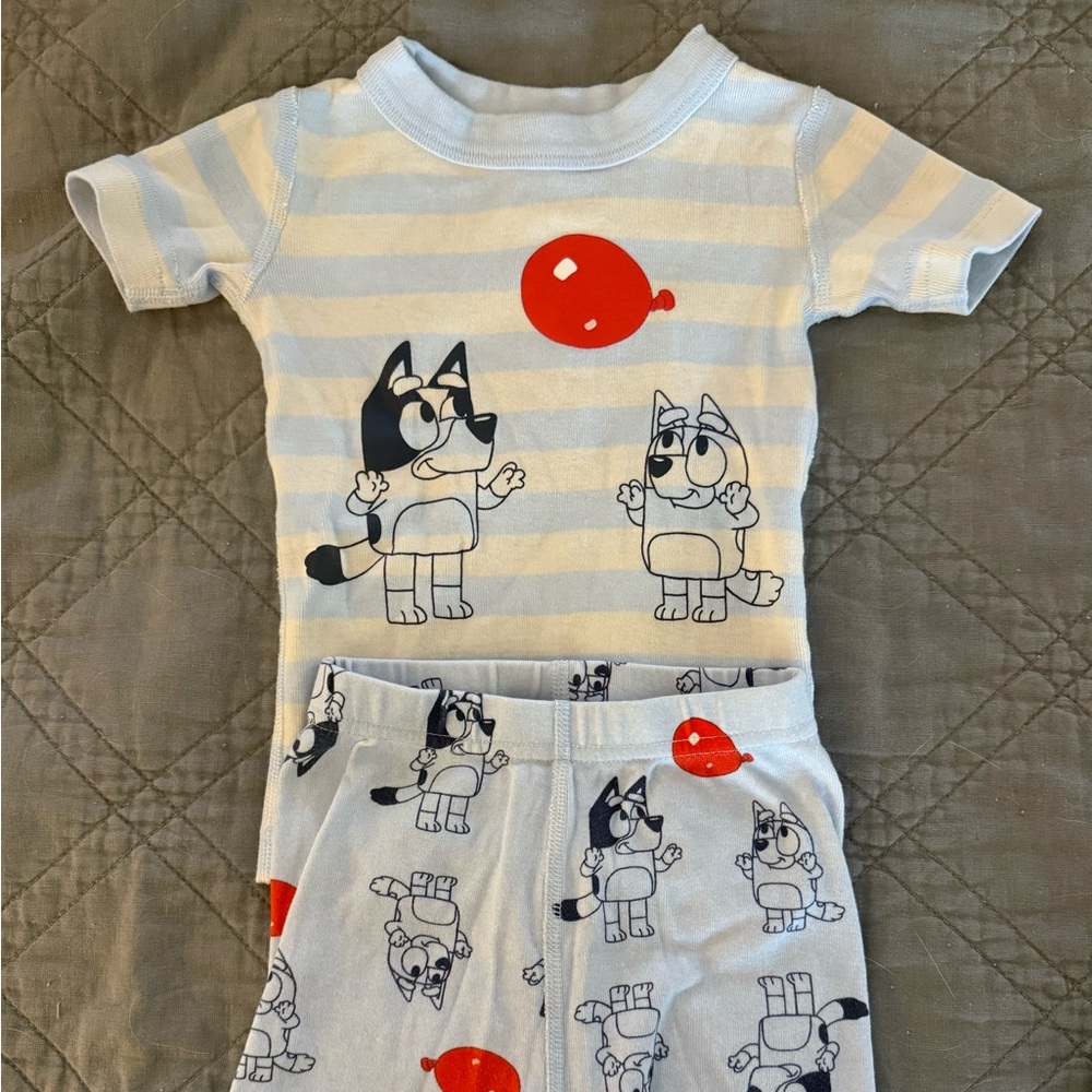 Hanna Andersson Bluey Keepy-Uppy Short John Pajamas